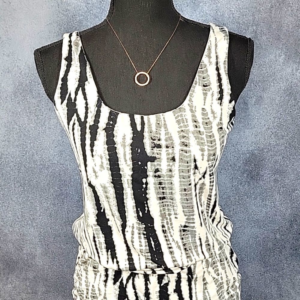 TART Collection Quin Tie-Dye Ruched Sleeveless Mini Dress - Picture 5 of 16